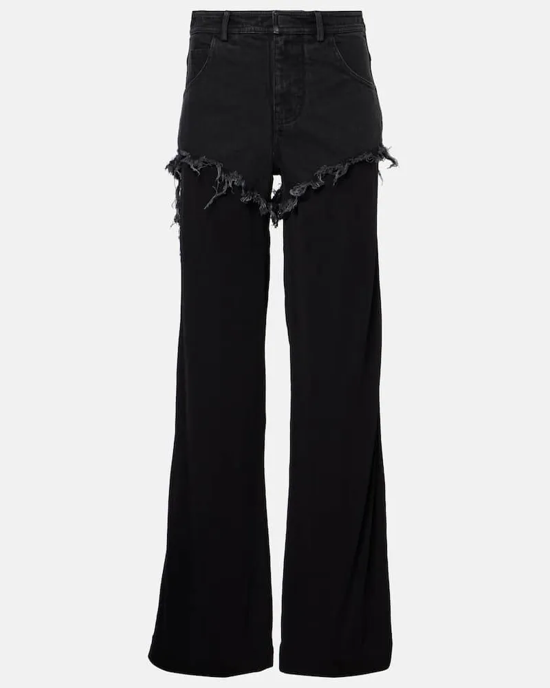 Christopher Esber Straight Jeans Duke Splice Blau