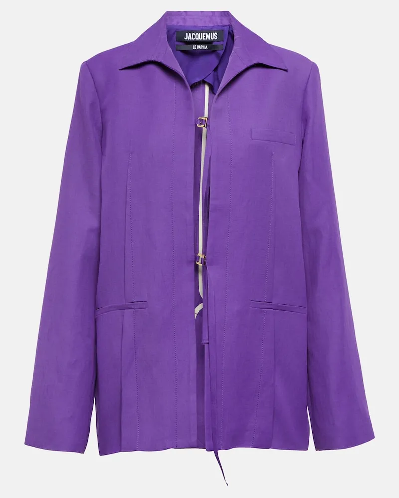 Jacquemus Jacke Amaro aus Twill Violett
