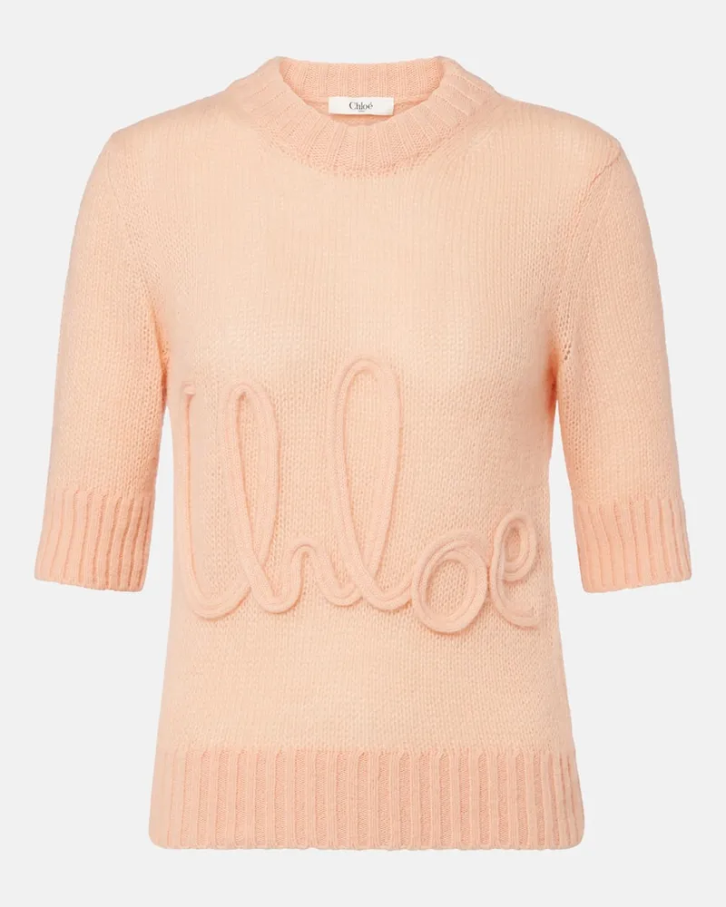 Chloé Chloé Pullover aus Alpakawolle und Seide Rosa