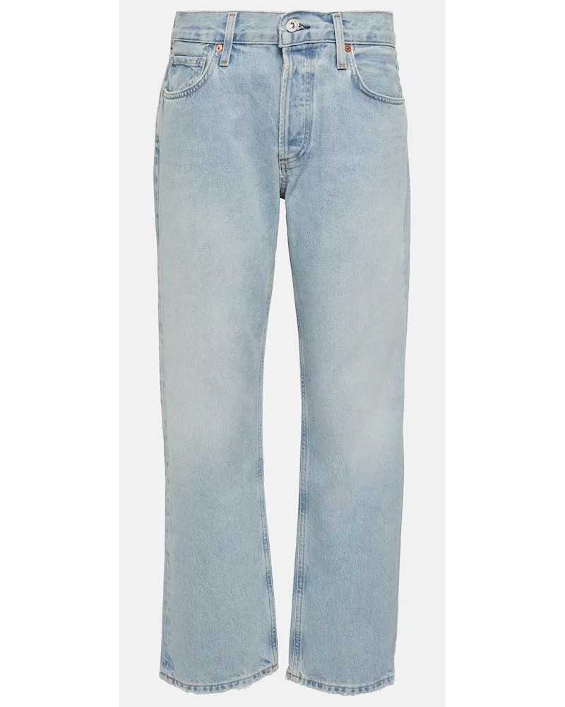 Citizens of humanity High-Rise Straight Jeans Neve Blau