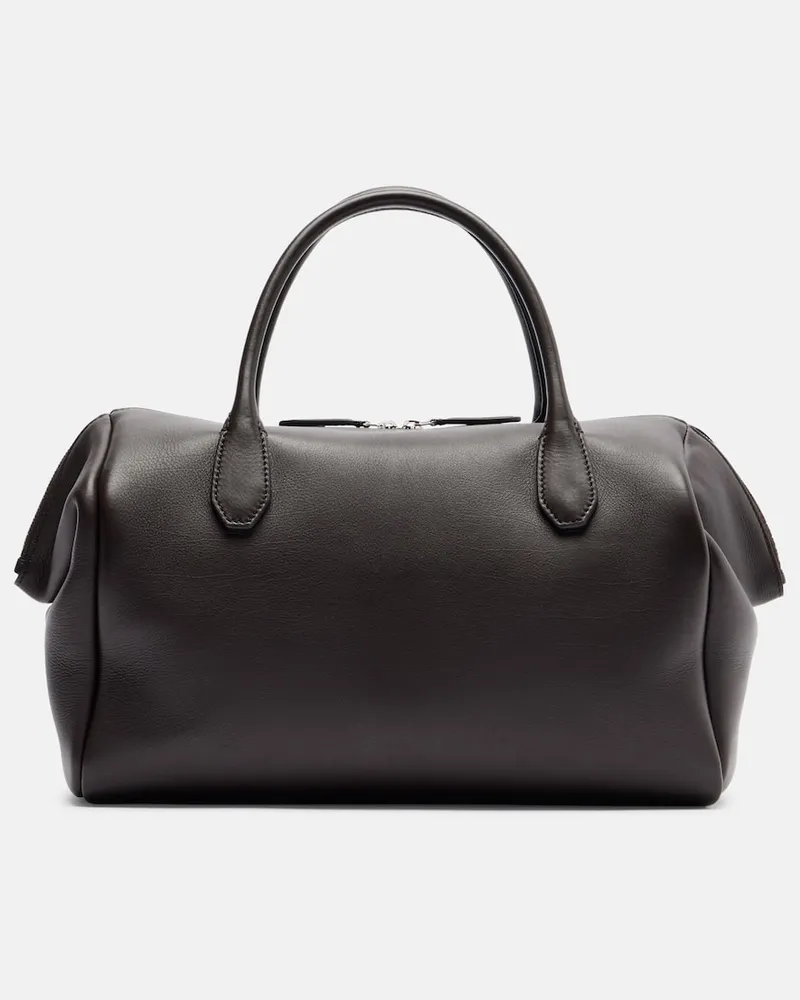 The Row Henkeltasche Faye aus Leder Braun