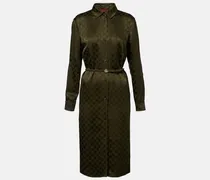 Hemdblusenkleid GG aus Satin