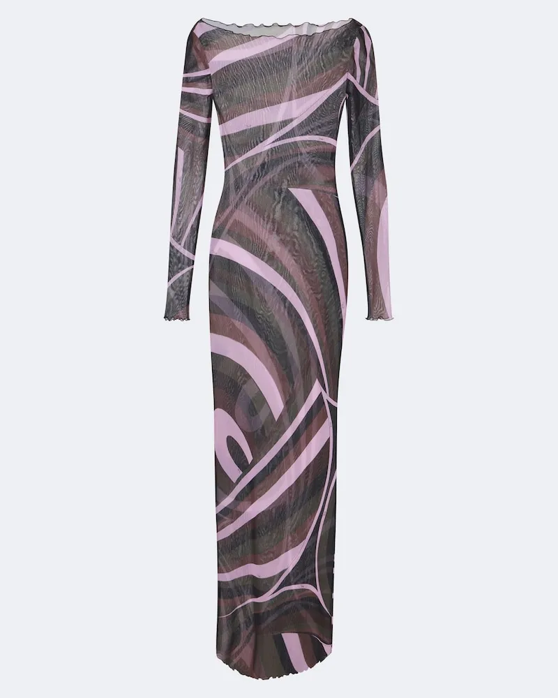 Emilio Pucci Maxikleid Iride Multicolor