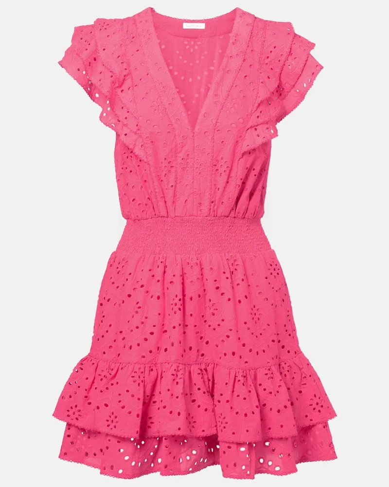 Poupette St Barth Minikleid Camila aus Baumwolle Rosa