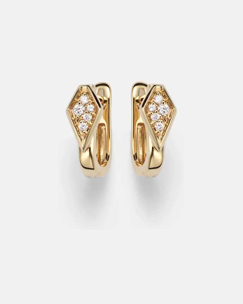 Stone & Strand Ohrringe Knife Edge Kite aus 14kt Gelbgold mit Diamanten Gold