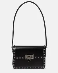 Valentino Garavani Schultertasche Rockstud23 Small aus Leder Schwarz