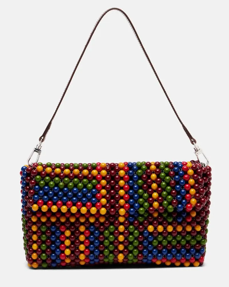 STAUD Verzierte Schultertasche Timmy Small Multicolor
