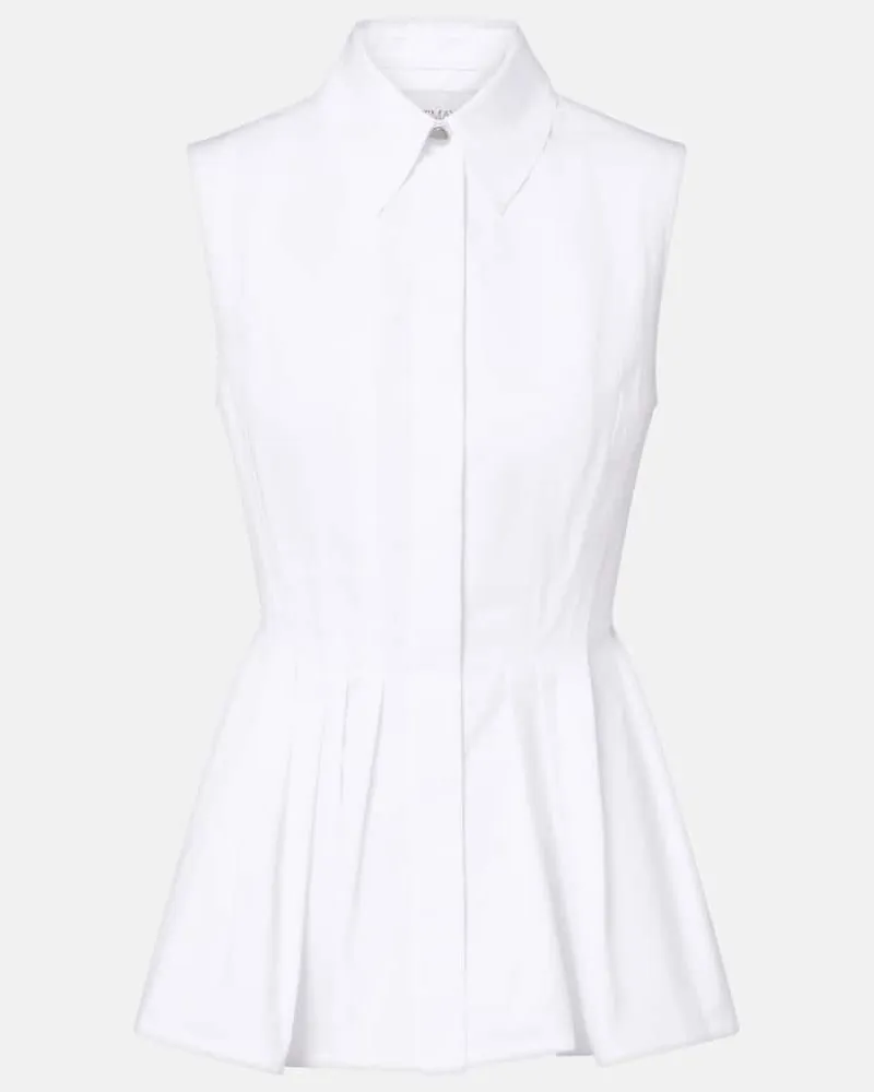 SPORTMAX Hemd Certosa aus Baumwollpopeline Weiß