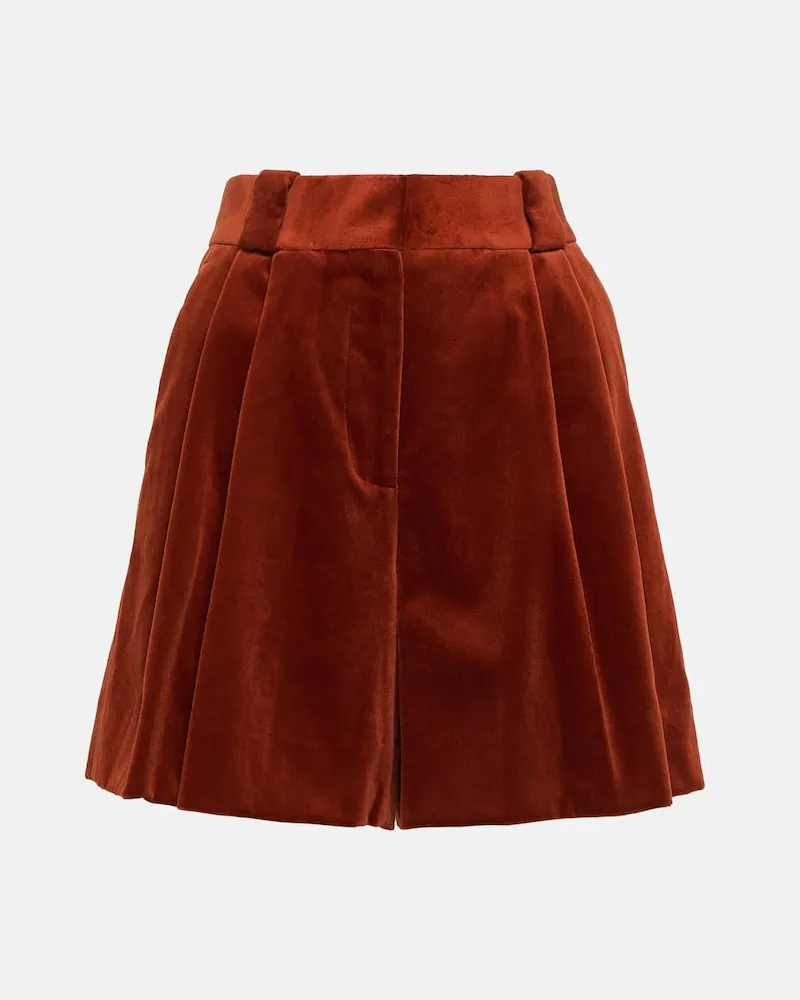 Blazé Milano Blazé Milano Shorts Jealousy aus Samt Braun