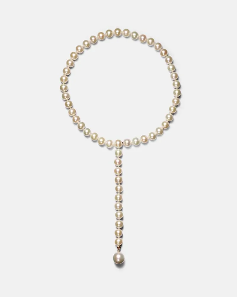 Sophie Bille Brahe Halskette La Belle aus Süßwasserperlen mit 14kt Gelbgold Gold