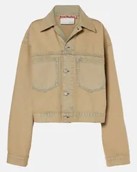 Acne Studios Cropped-Jeansjacke Marko Beige