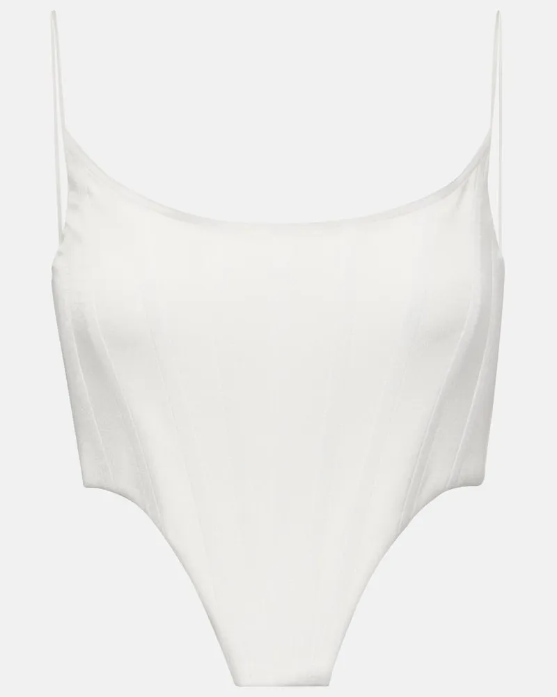 Alex Perry Cropped-Top Weiß