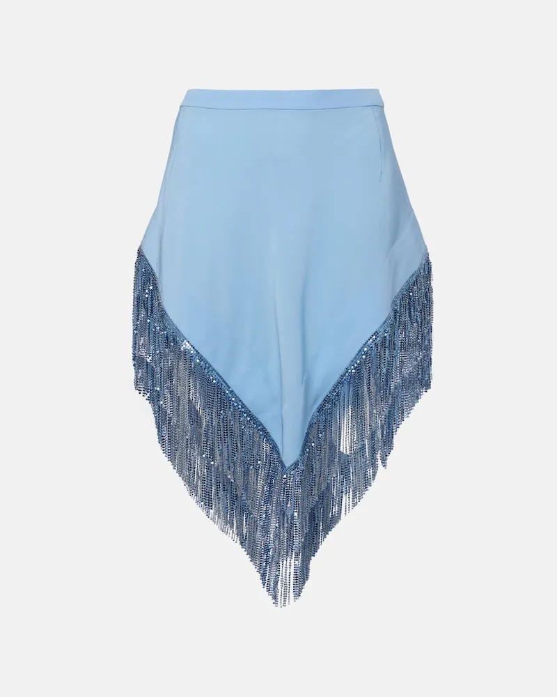 Paco Rabanne Minirock aus Crêpe Blau