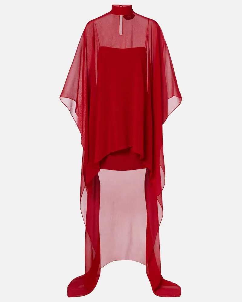 Taller Marmo Kaftan Fini aus Seide Rot