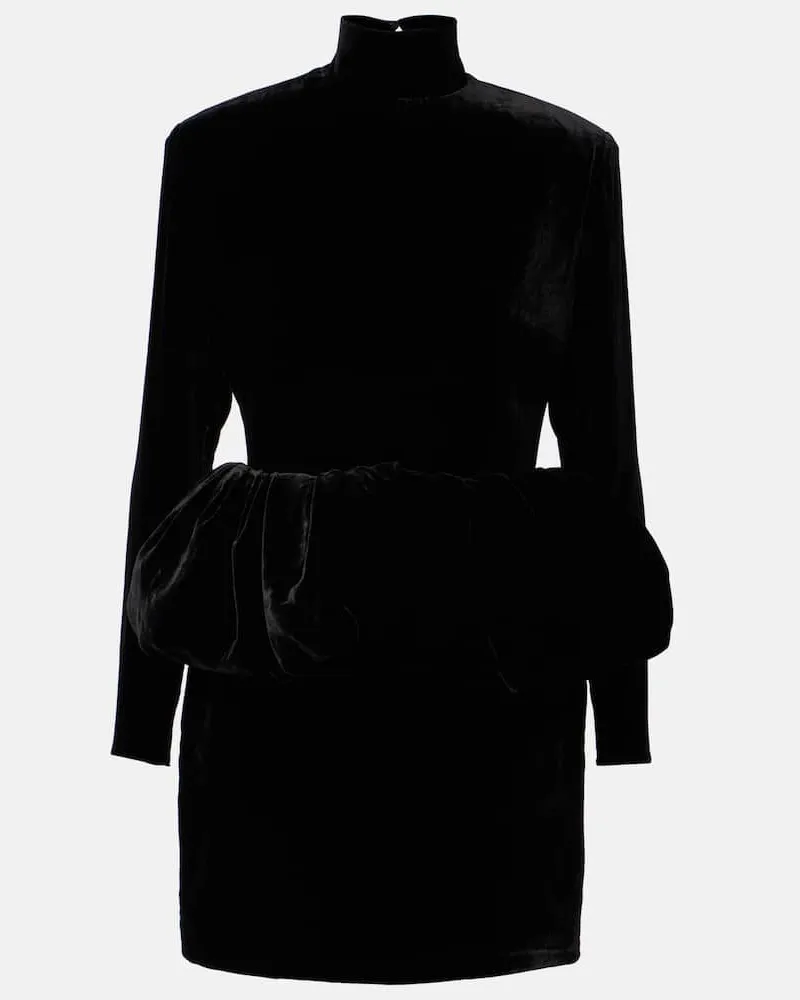 The New Arrivals Ilkyaz Ozel Minikleid Catroux aus Seide Schwarz