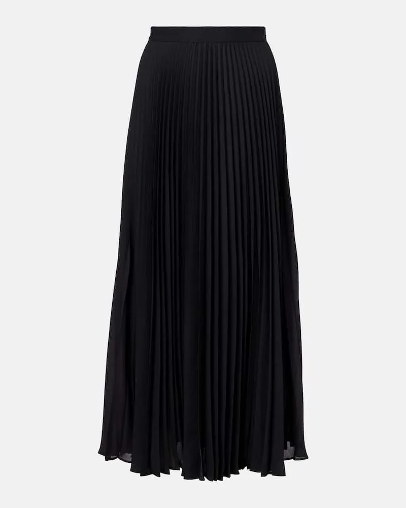WARDROBE.NYC Maxirock aus Georgette Schwarz