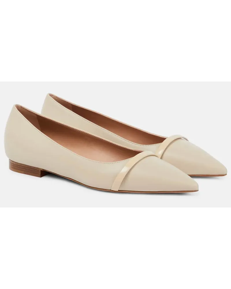 Malone Souliers Ballerinas Jhene aus Leder Beige