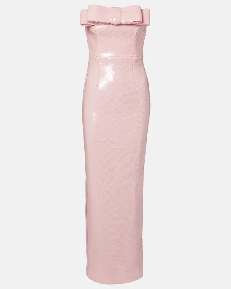 The New Arrivals Ilkyaz Ozel Robe Sisu mit Pailletten Pink