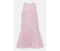 Minikleid aus Fil coupé