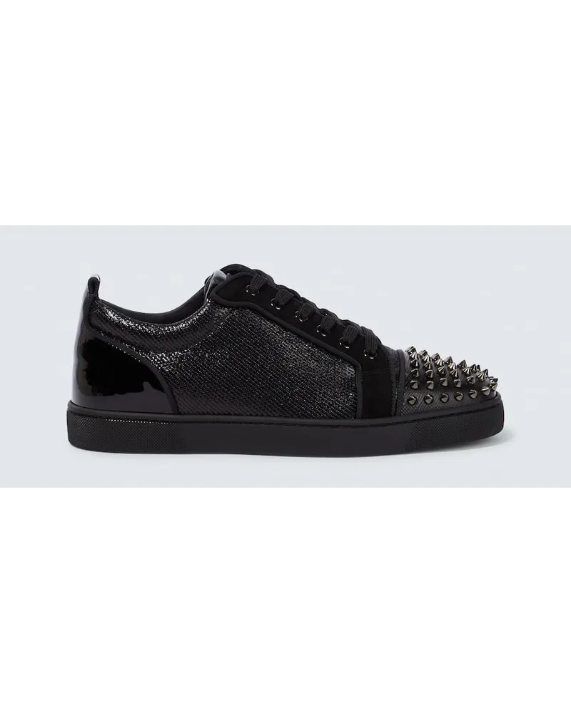 Christian Louboutin Sneakers Louis Junior aus Leder Schwarz