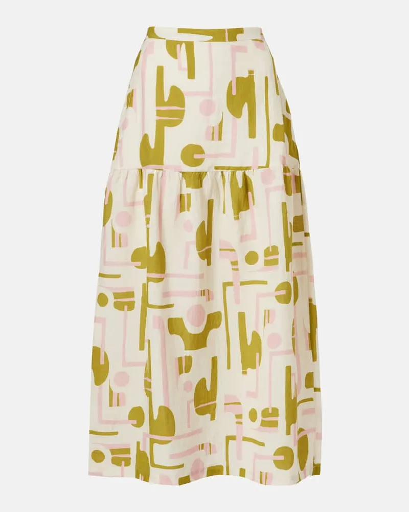 Adriana Degreas Bedruckter Midirock Balearic Multicolor