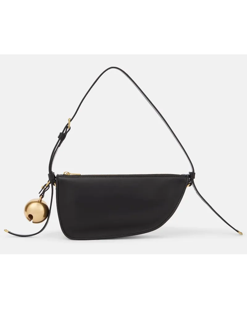 Burberry Schultertasche aus Leder Schwarz