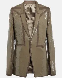 Rick Owens Blazer aus Baumwolle Nude