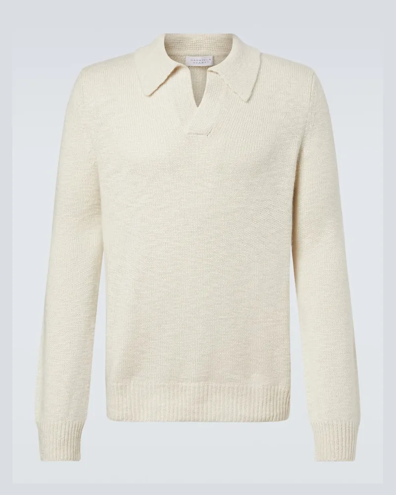 Gabriela Hearst Polopullover aus Kaschmir Weiß