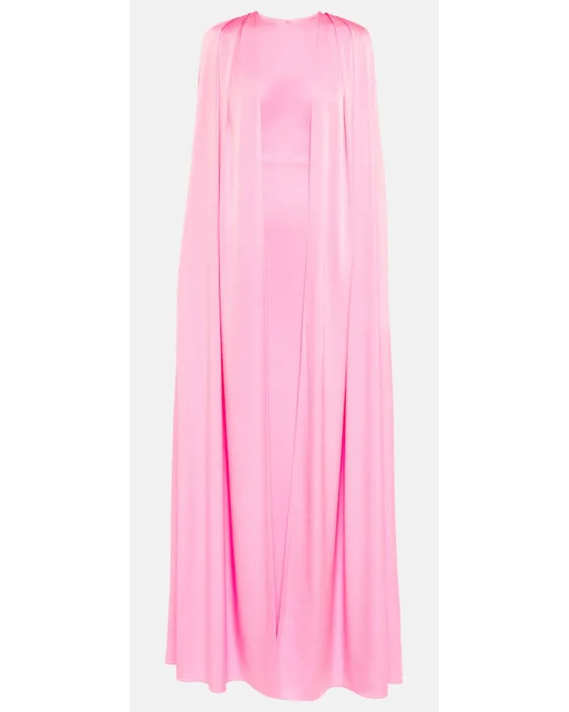 Alex Perry Robe Bentley aus Satin Pink