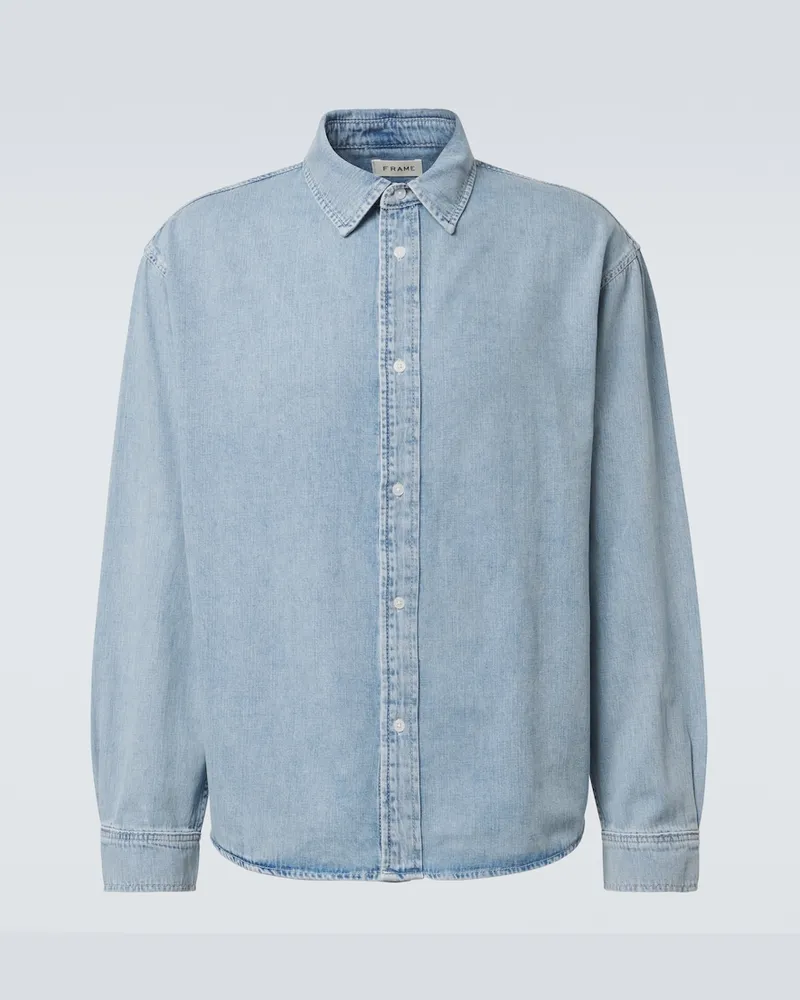 Frame Denim Jeanshemd Blau