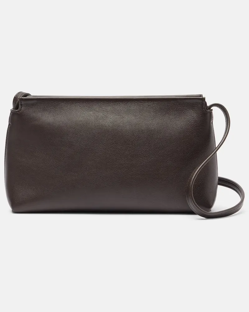 The Row Schultertasche Rene aus Leder Braun
