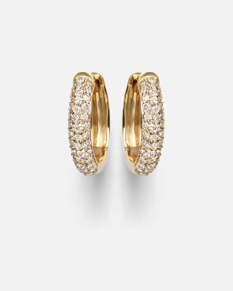 Stone & Strand Ohrringe Essential aus 14kt Gelbgold mit Diamanten Gold
