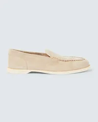 John Lobb Loafers Pace aus Veloursleder Beige