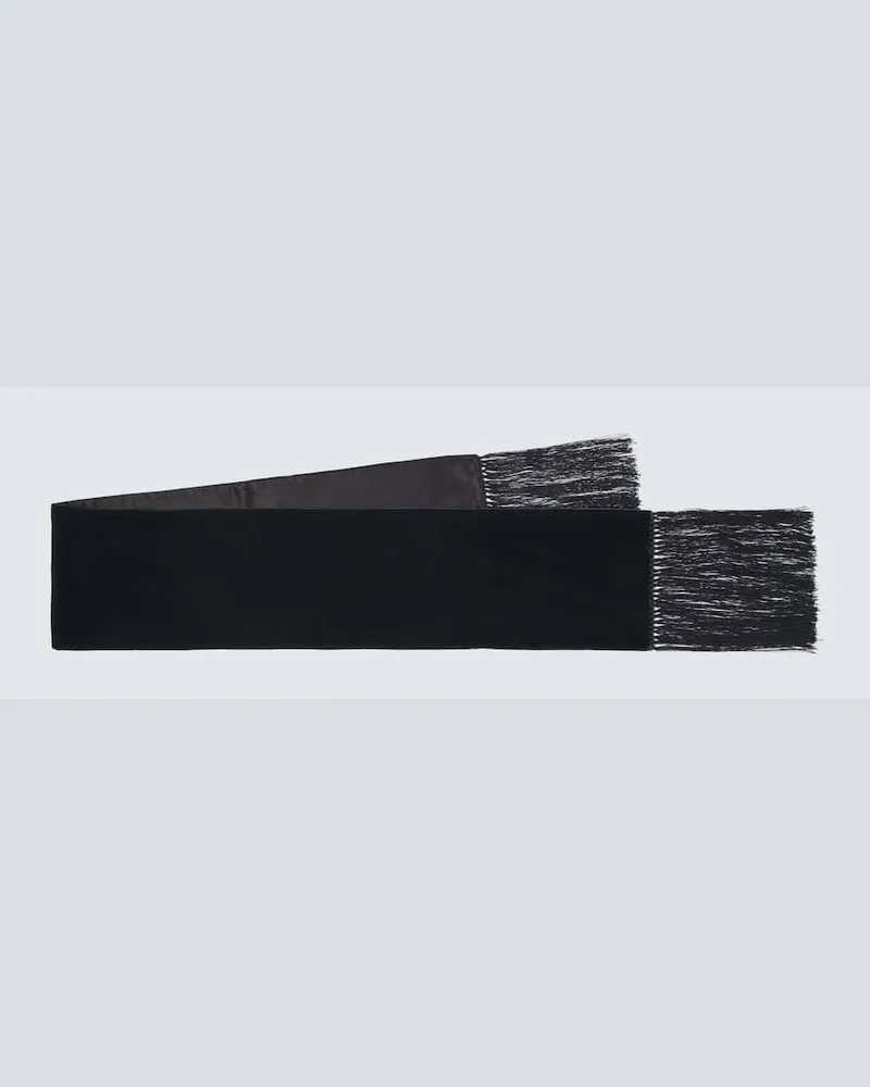 Tom Ford Schal aus Samt Blau