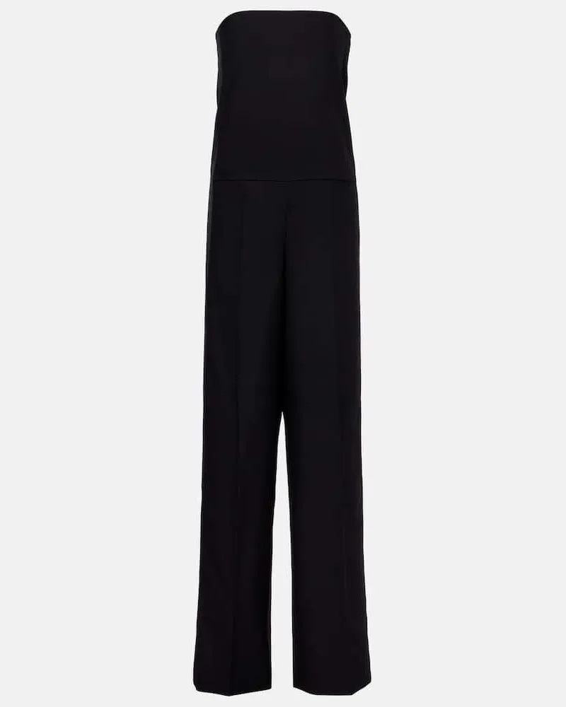 Stella McCartney Jumpsuit aus Wolle Schwarz