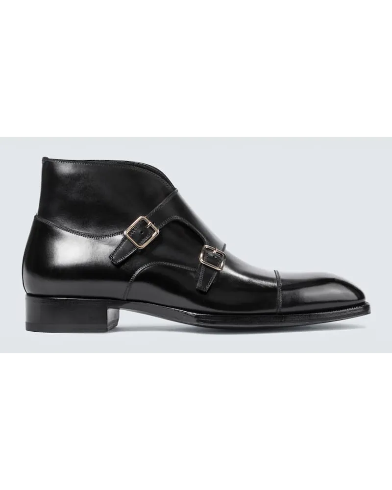 Tom Ford Monkstrap-Schuhe Sutherland Schwarz