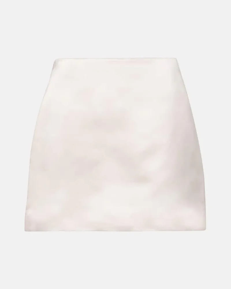 Lisa Yang Minirock aus Seidensatin Rosa