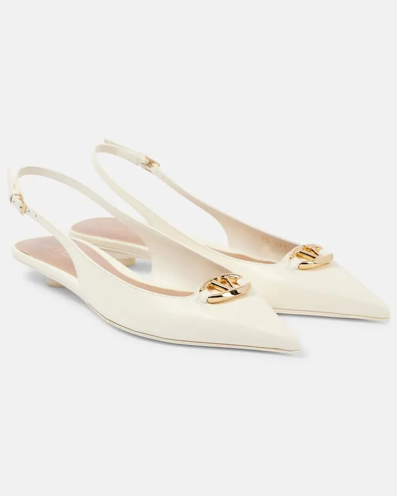 Valentino Garavani Slingback-Ballerinas VLogo The Bold Edition Weiß