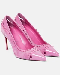 Christian Louboutin Pumps Duvette Spikes 85 aus Veloursleder Pink