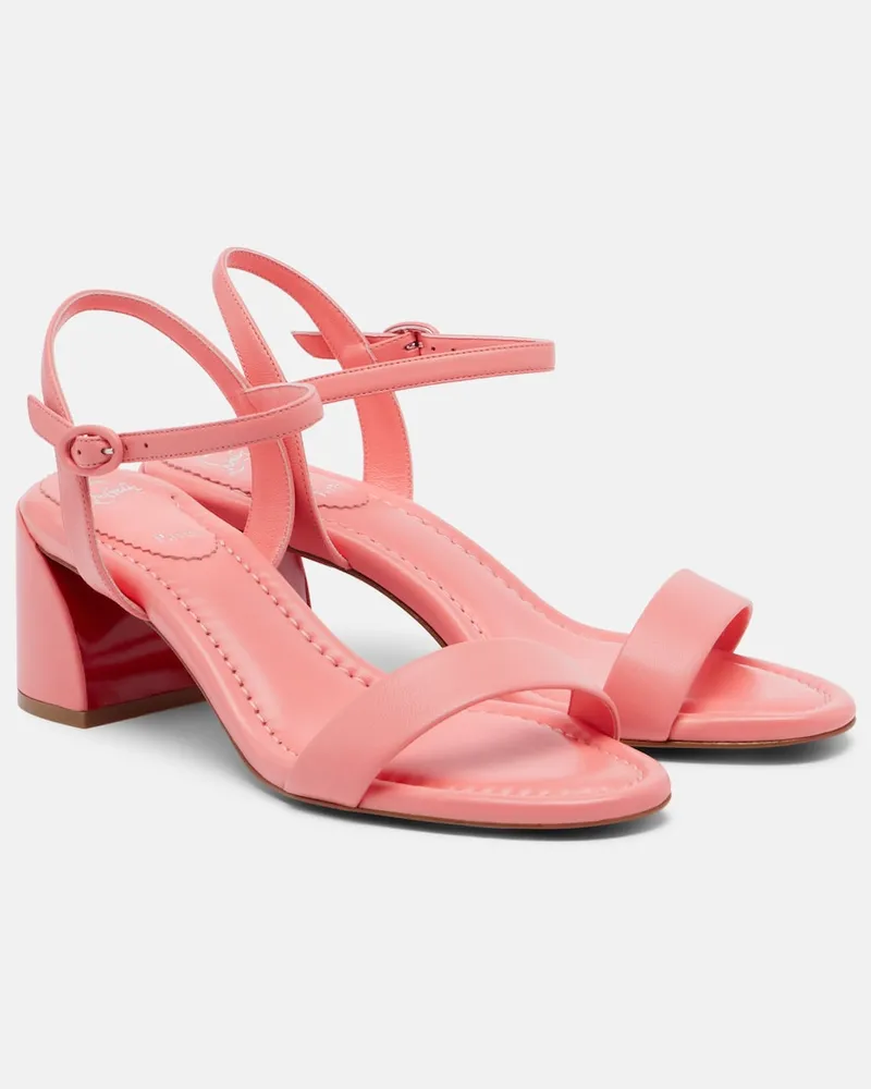 Christian Louboutin Sandalen Jane aus Leder Rosa