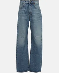 SPORTMAX High-Rise Wide-Leg Jeans Fido Blau