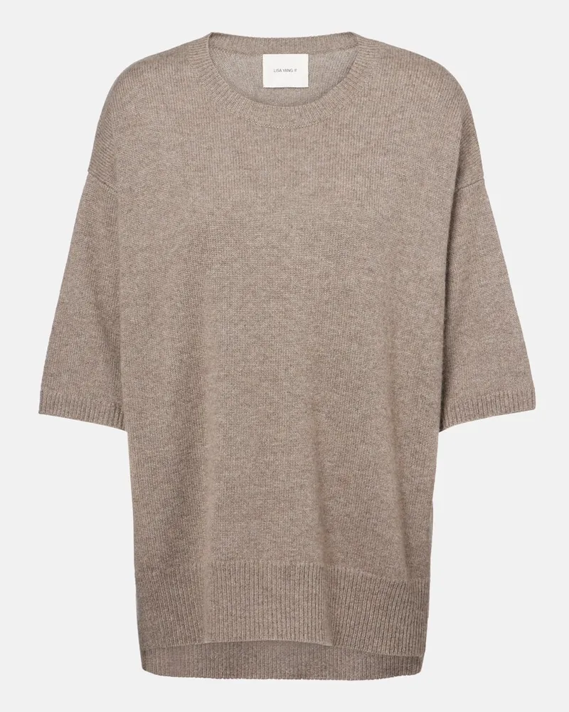 Lisa Yang Oversize-Pullover Mila aus Kaschmir Braun