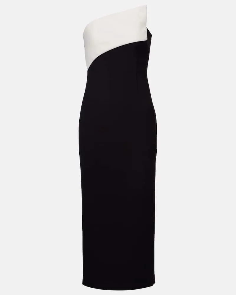 Roland Mouret Cocktailkleid aus Crêpe Schwarz