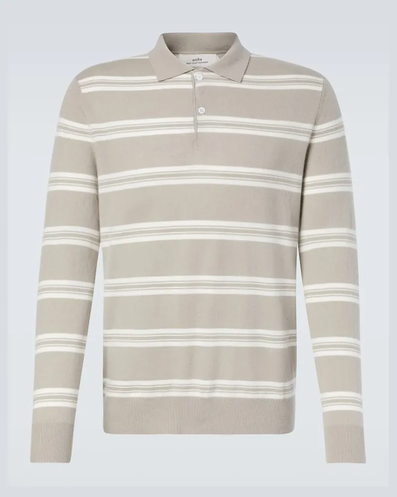 arch4 Polopullover Mr Swansea aus Kaschmir Beige