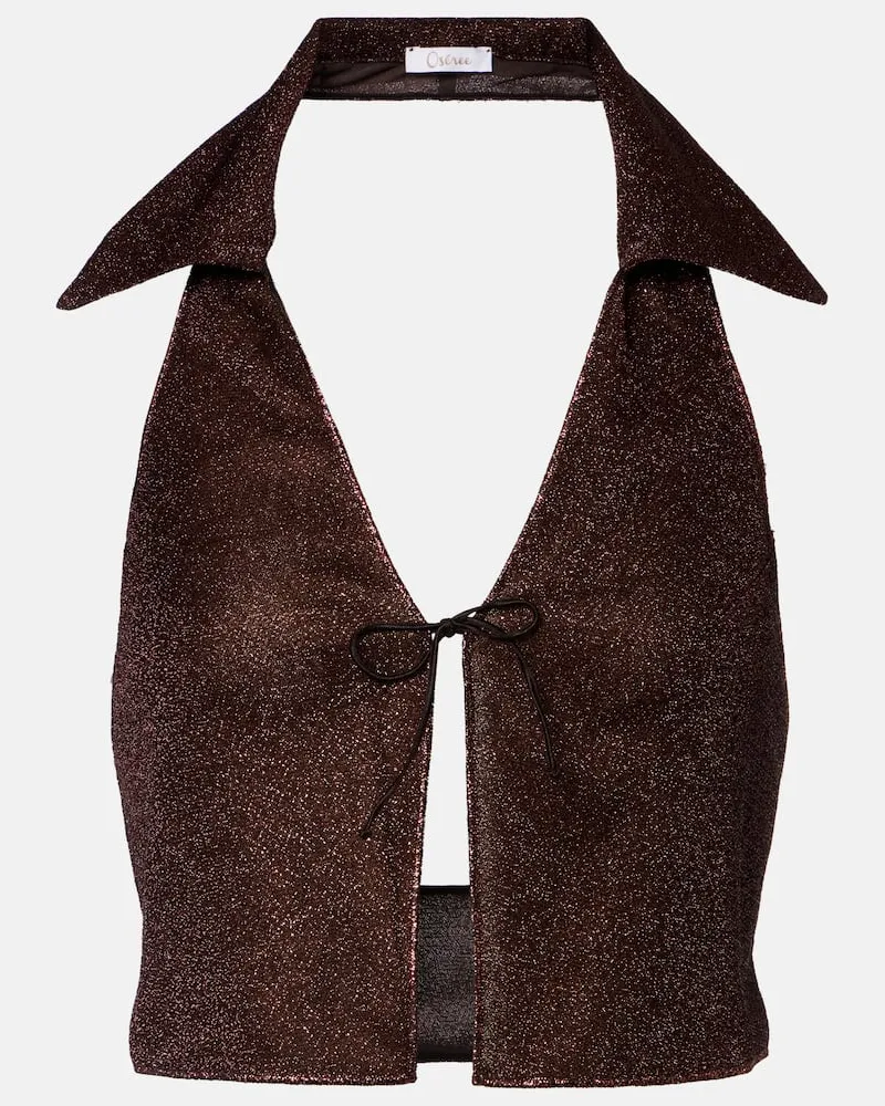 Oséree Oséree Cropped-Top Lumière Braun