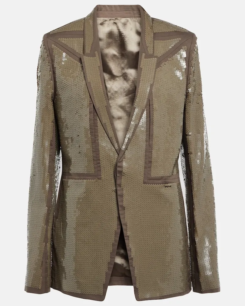 Rick Owens Blazer aus Baumwolle Neutral