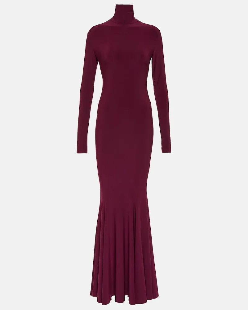 Norma Kamali Robe Violett