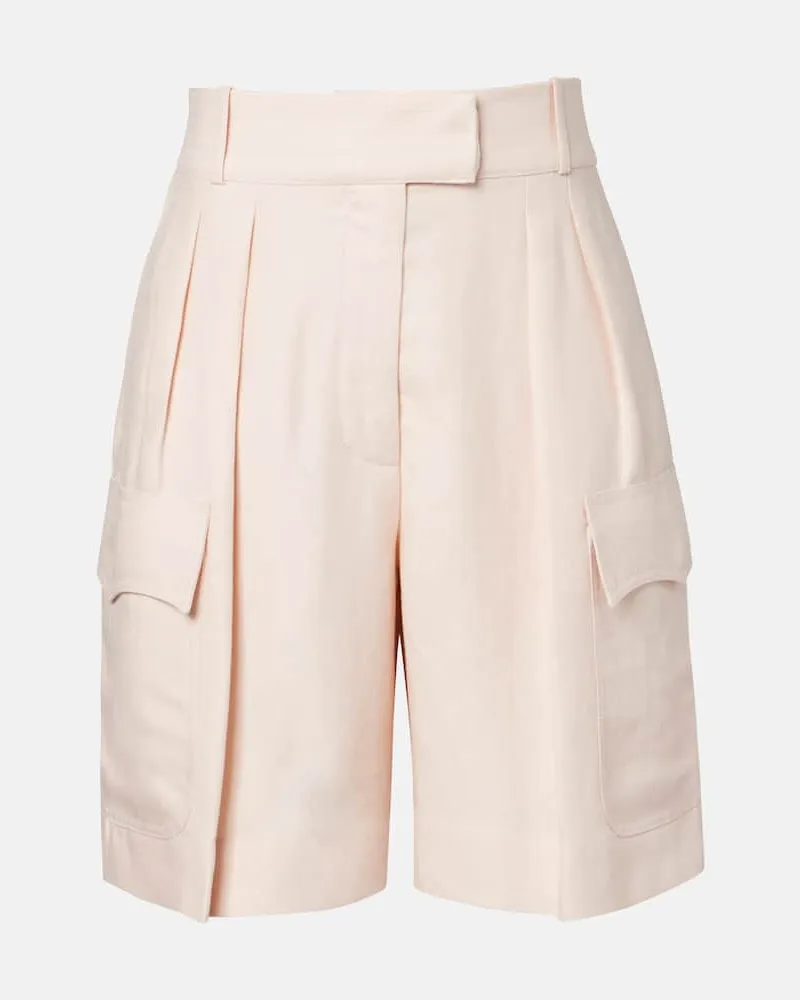 Loro Piana Bermuda-Shorts aus Leinen Pink