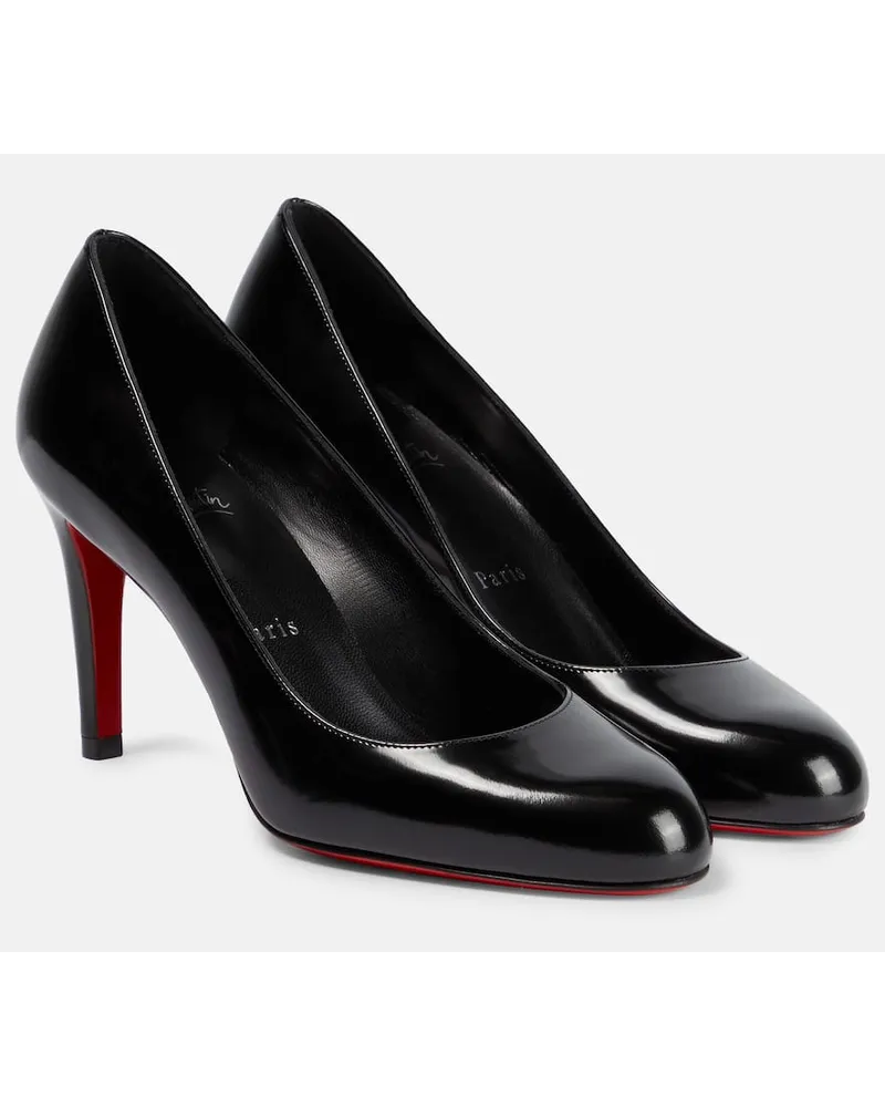 Christian Louboutin Pumps Pumppie 85 aus Lackleder Schwarz