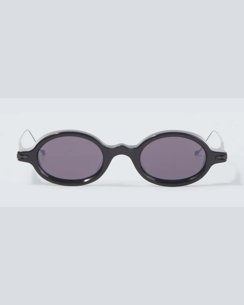 Jacques Marie Mage X Haider Ackermann Runde Sonnenbrille Balthazar Schwarz